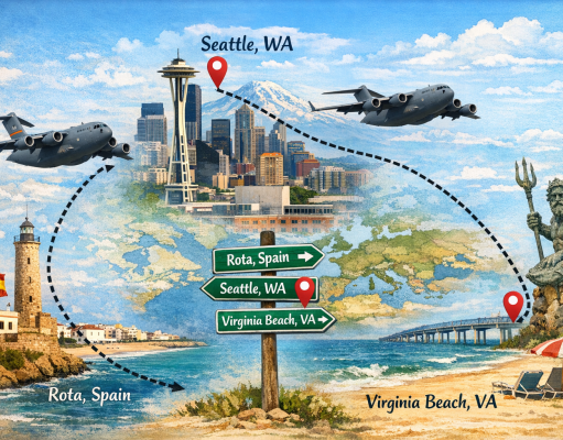 7 Tips & Strategies for a Successful Military Space‑A Adventure Military Space-A flights Rota Whidbey Virginia Beach