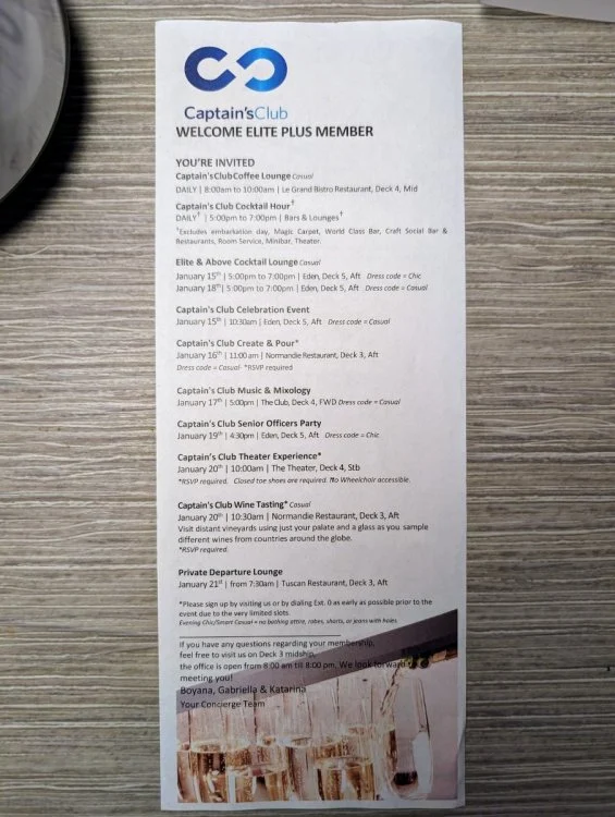 celebrity cruise captains happy hour menu